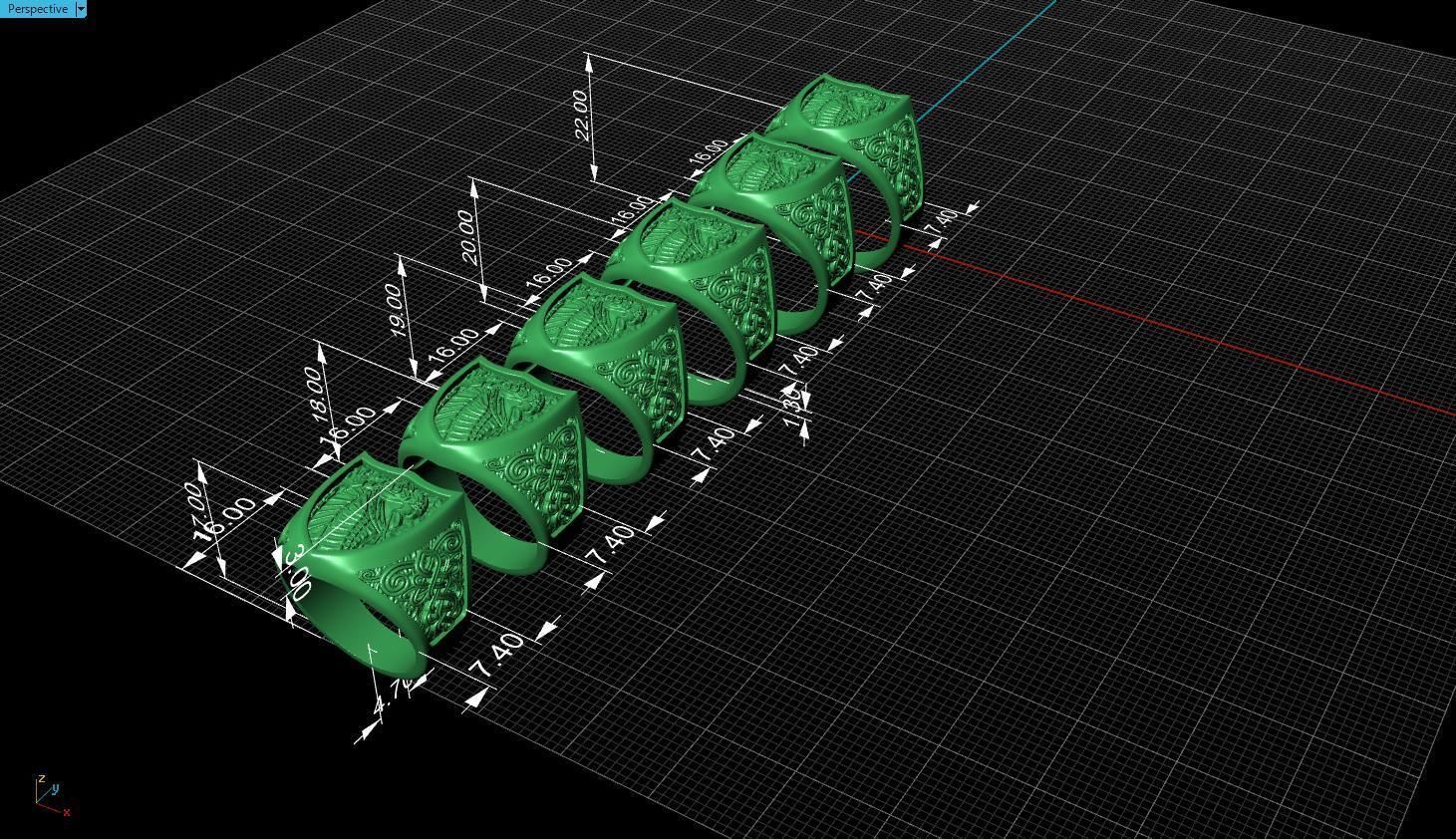 Ring snake 3D print model_22