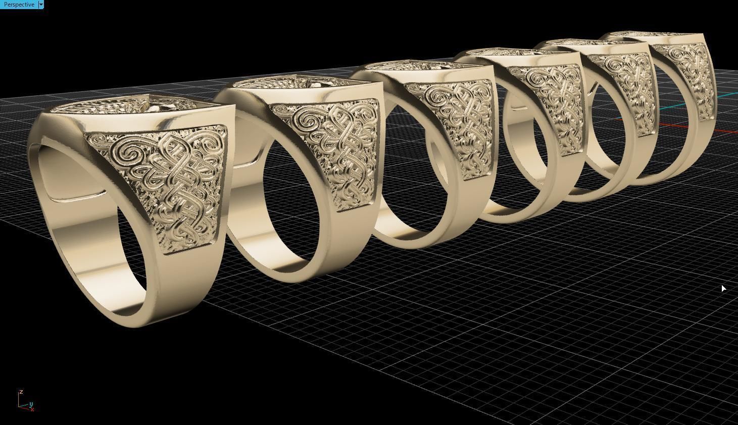 Ring snake 3D print model_6