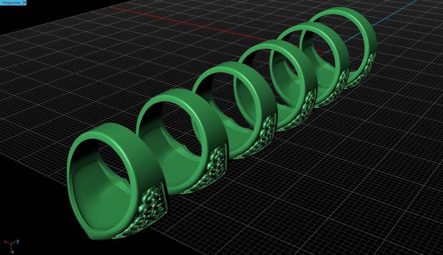Ring snake 3D print model_11