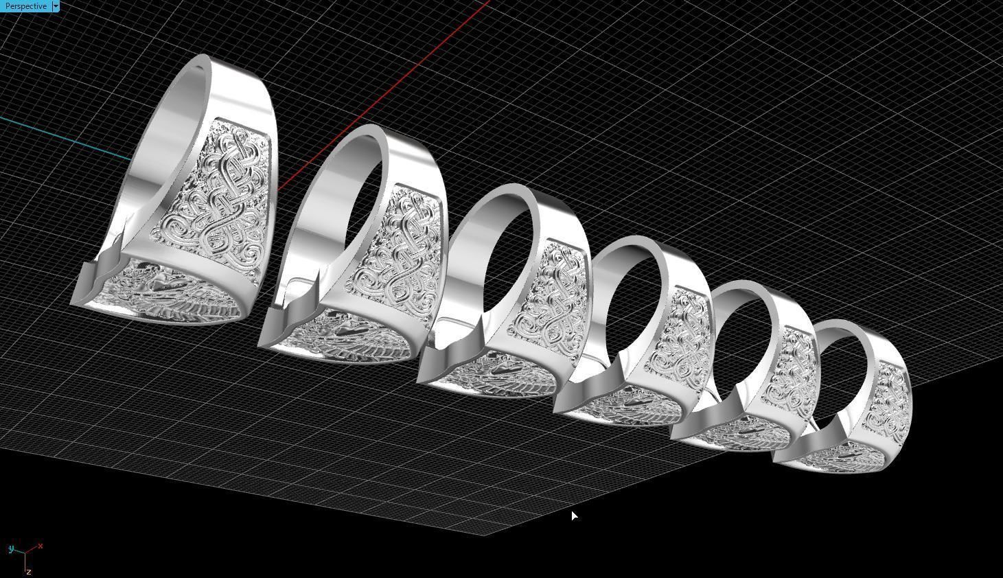 Ring snake 3D print model_16