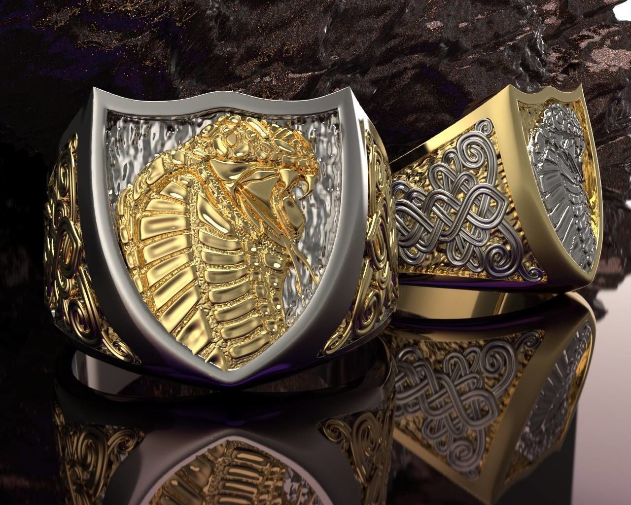 Ring snake 3D print model_2