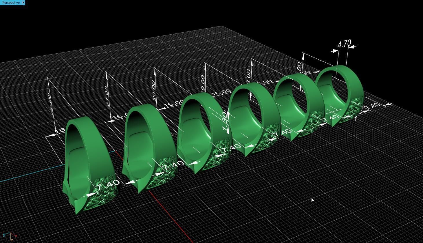 Ring snake 3D print model_21