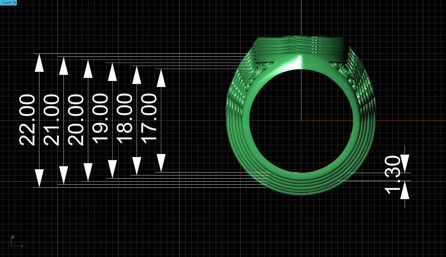 Ring snake 3D print model_20