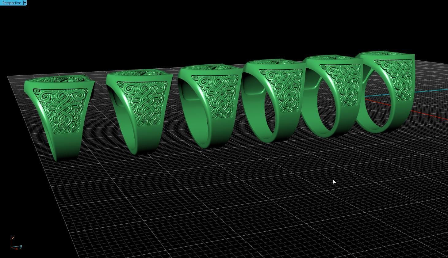 Ring snake 3D print model_10