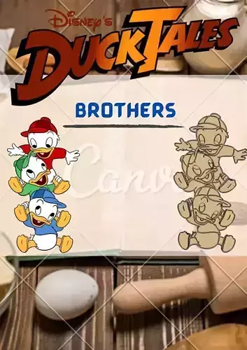 Wonderful Duck Tales Character Brothers Cookie Cutter Stamp