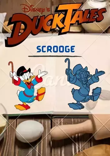 Wonderful Duck Tales Character Scroogy Mcduck Cookie Cutter