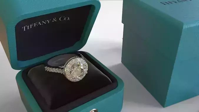 Tiffany jewellery box  3D model