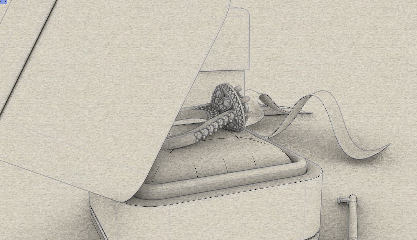 Tiffany jewellery box  3D model_7