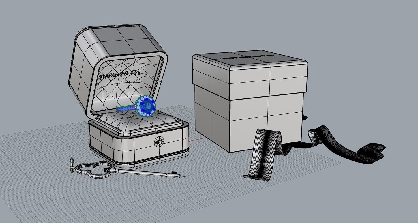 Tiffany jewellery box  3D model_5