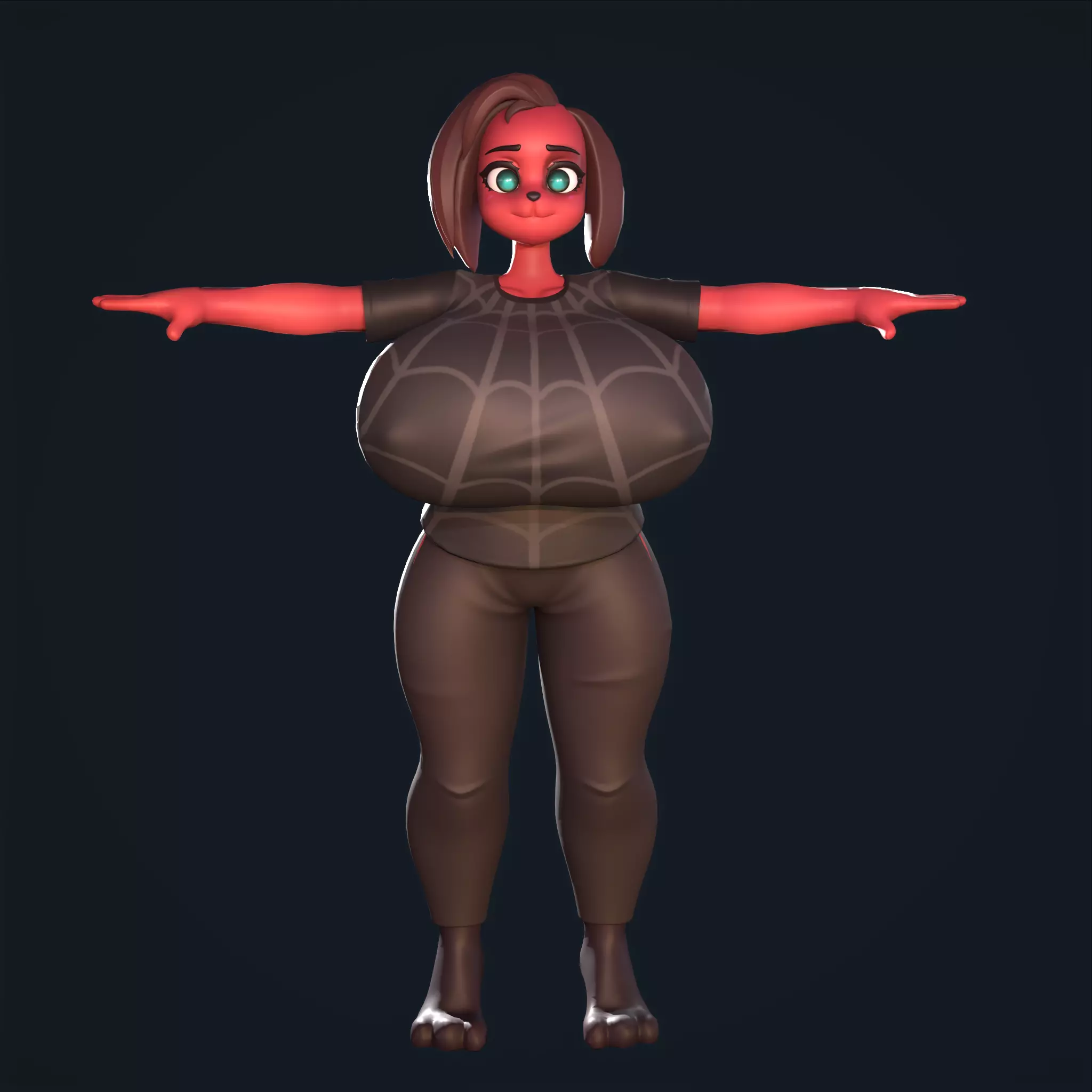 Cherry  Low-poly 3D model_0