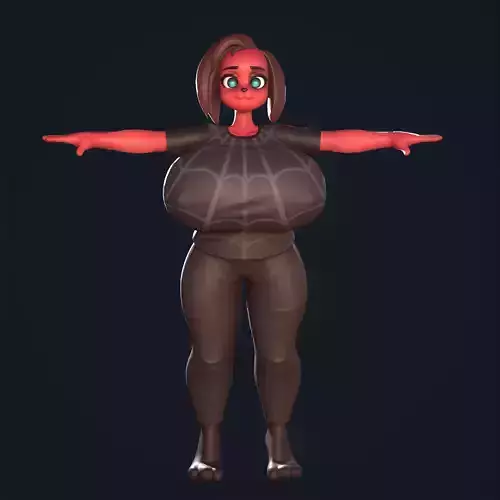 Cherry  Low-poly 3D model