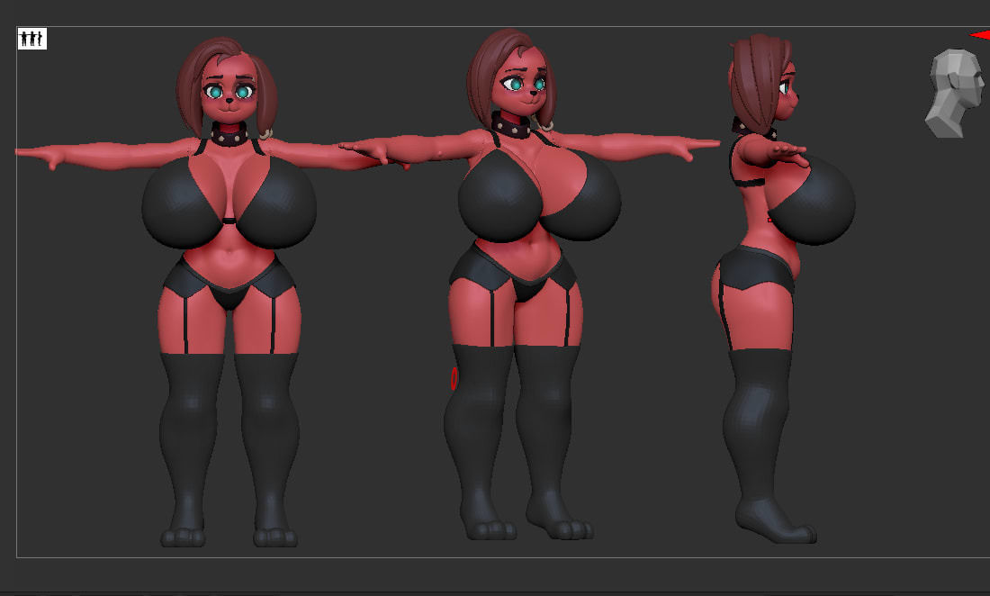 Cherry  Low-poly 3D model_6