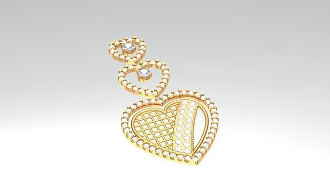 Heart Ear Ring  3D print model