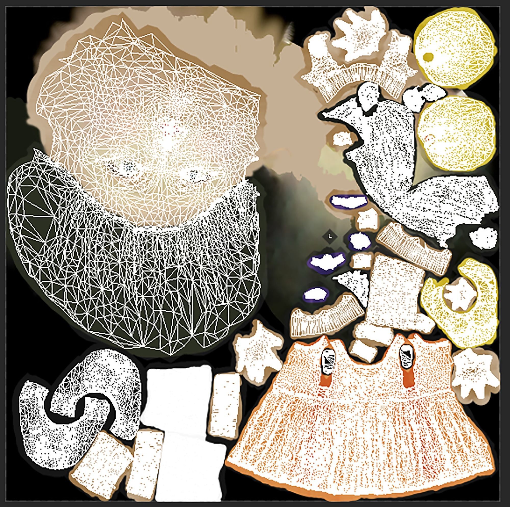 3D model Squid Game Doll Low-poly 3D model_6