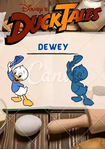 Wonderful Duck Tales Character Dewey Cookie Cutter Stamp