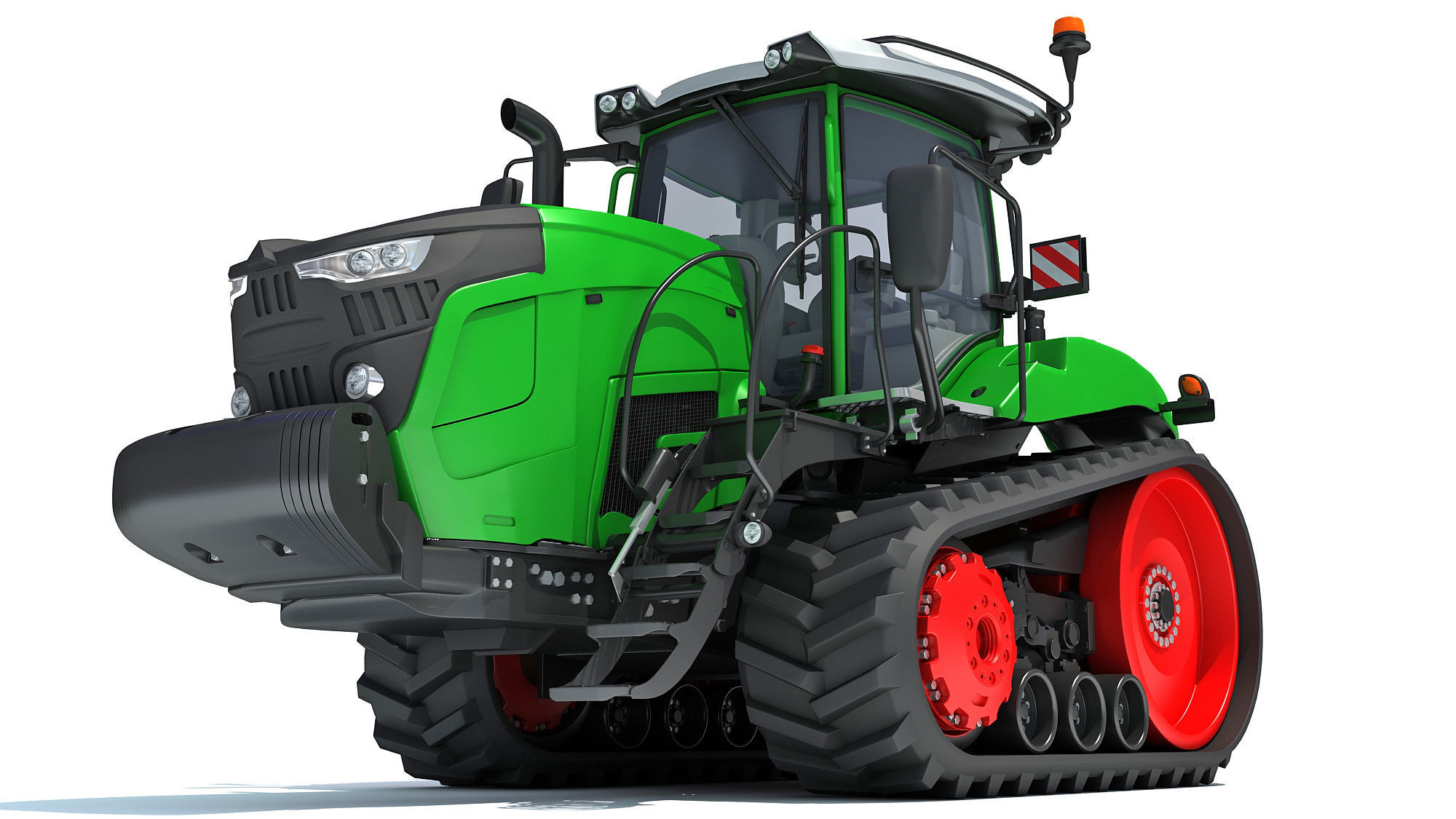 Two Track Tractor 3D model_13