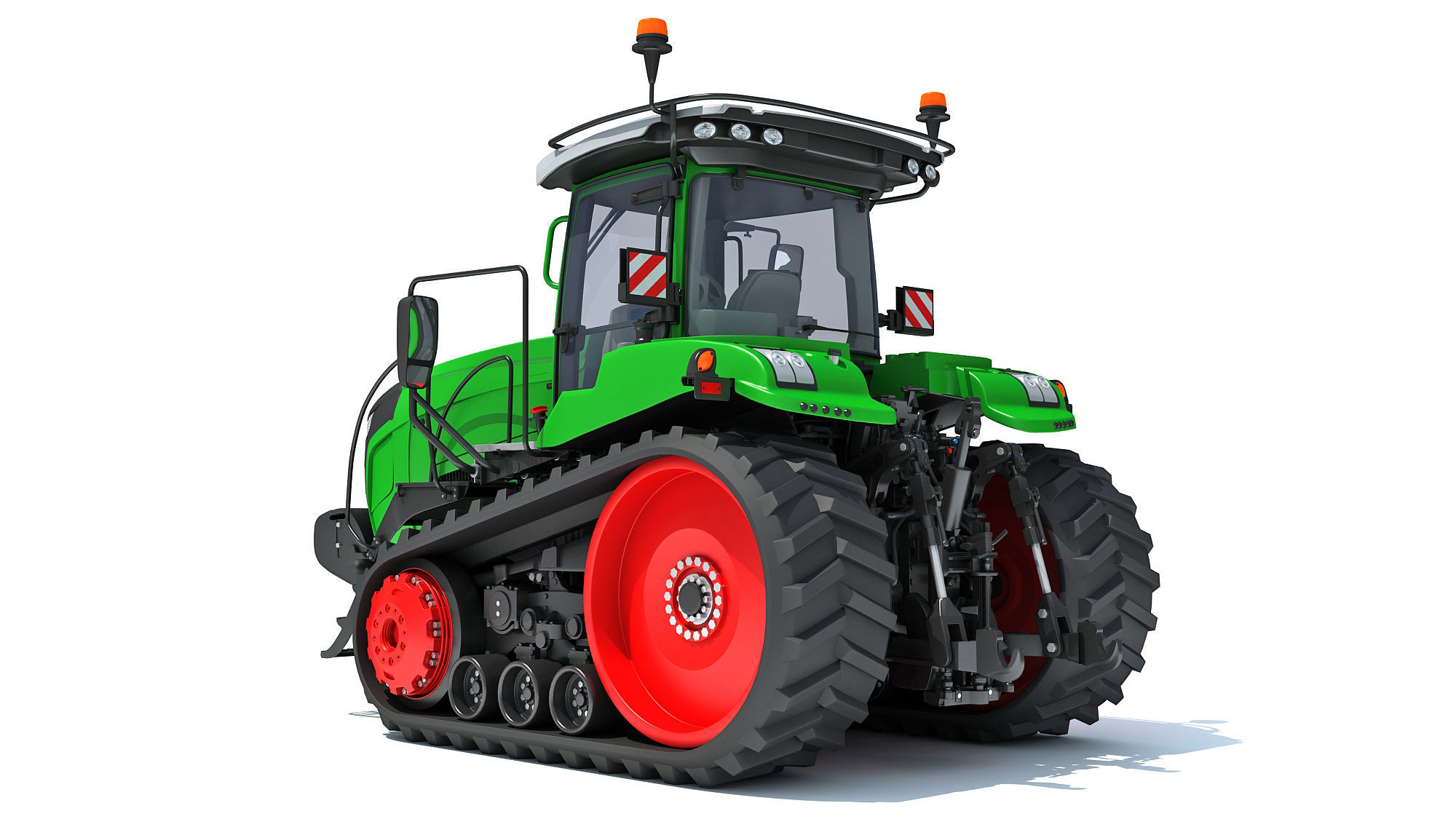 Two Track Tractor 3D model_4