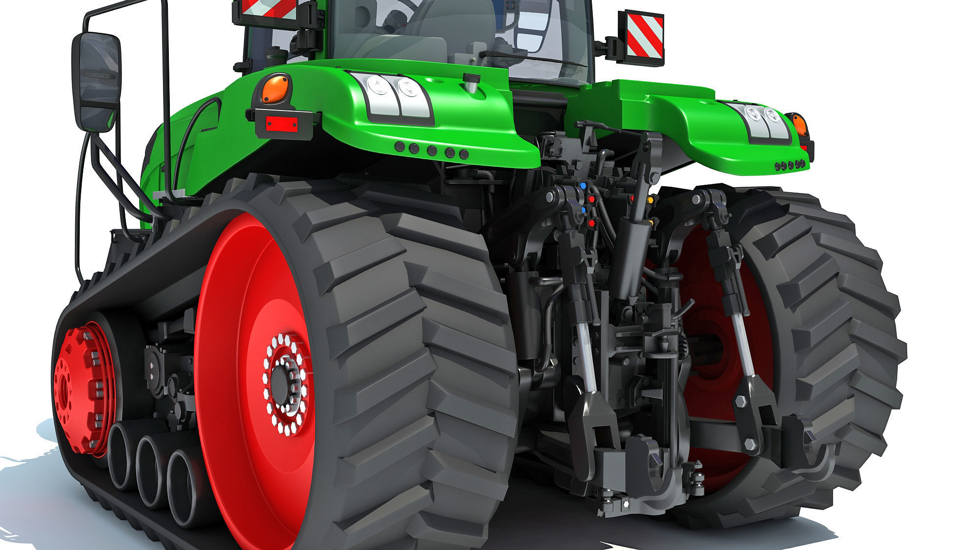 Two Track Tractor 3D model_15