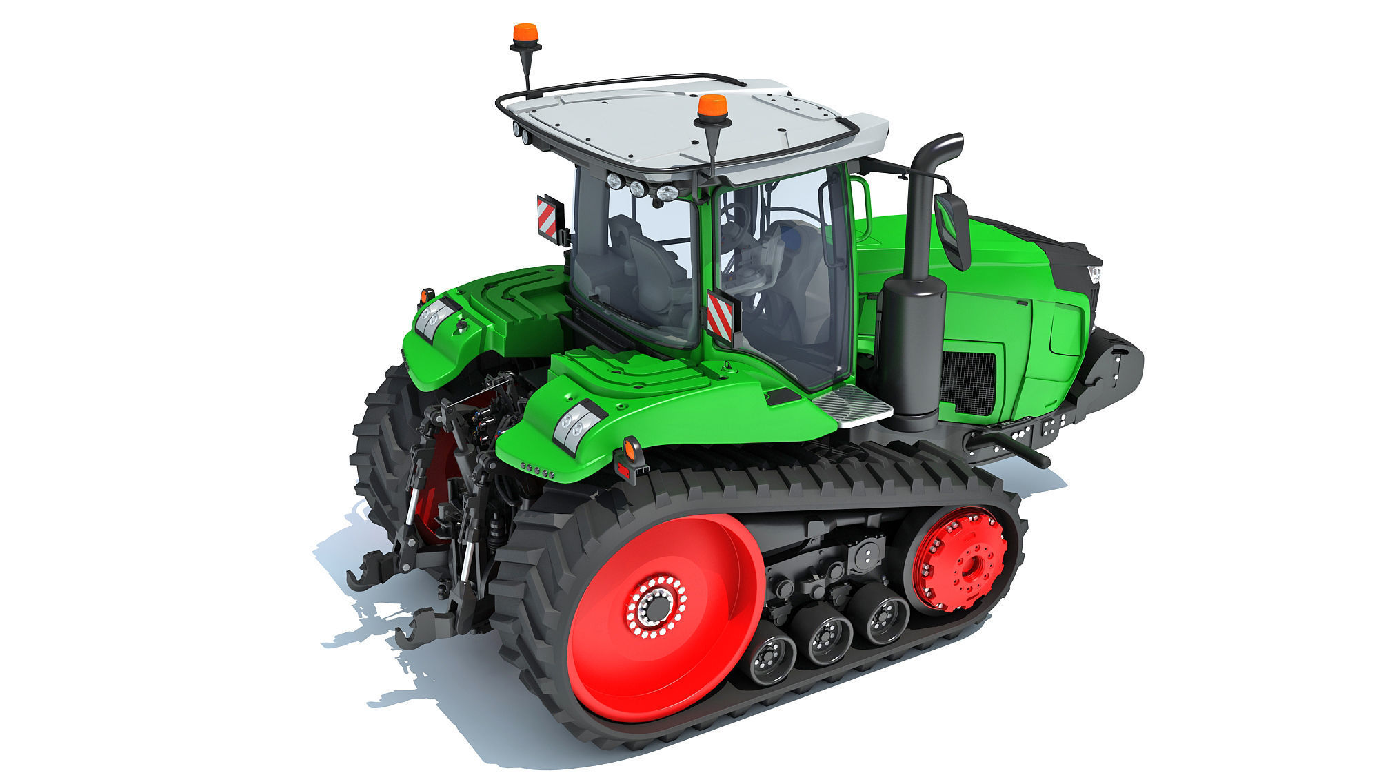 Two Track Tractor 3D model_6