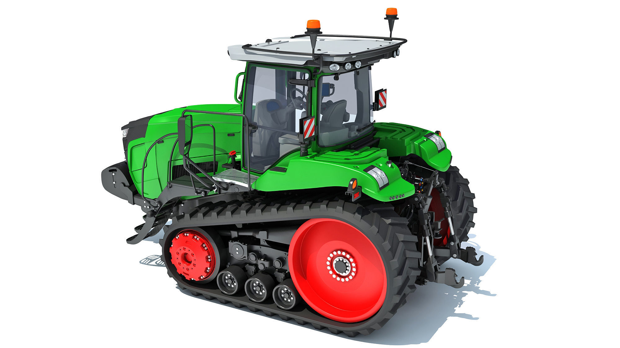 Two Track Tractor 3D model_2