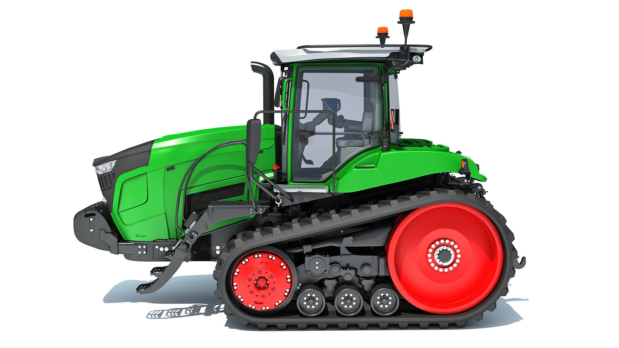 Two Track Tractor 3D model_1