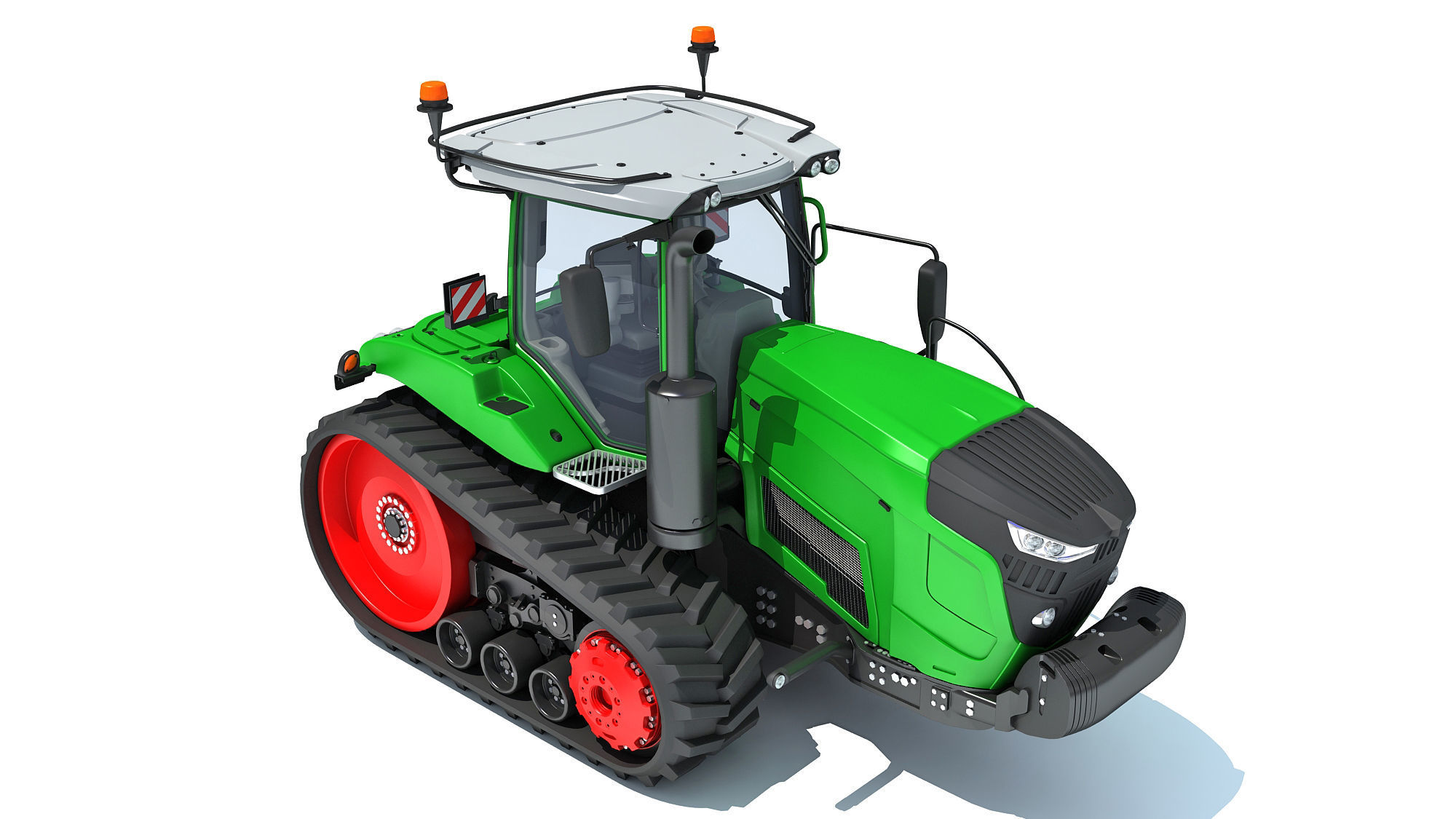 Two Track Tractor 3D model_10