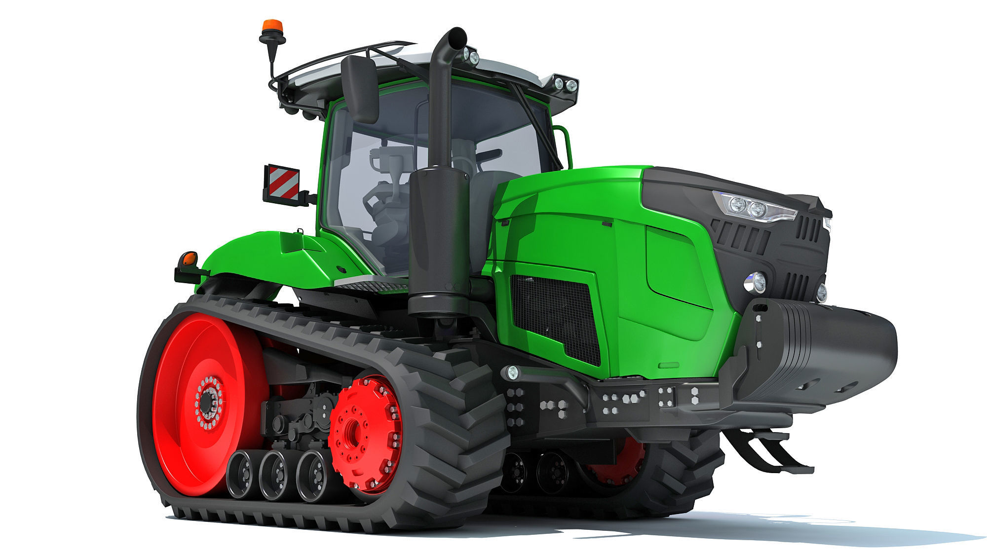 Two Track Tractor 3D model_8