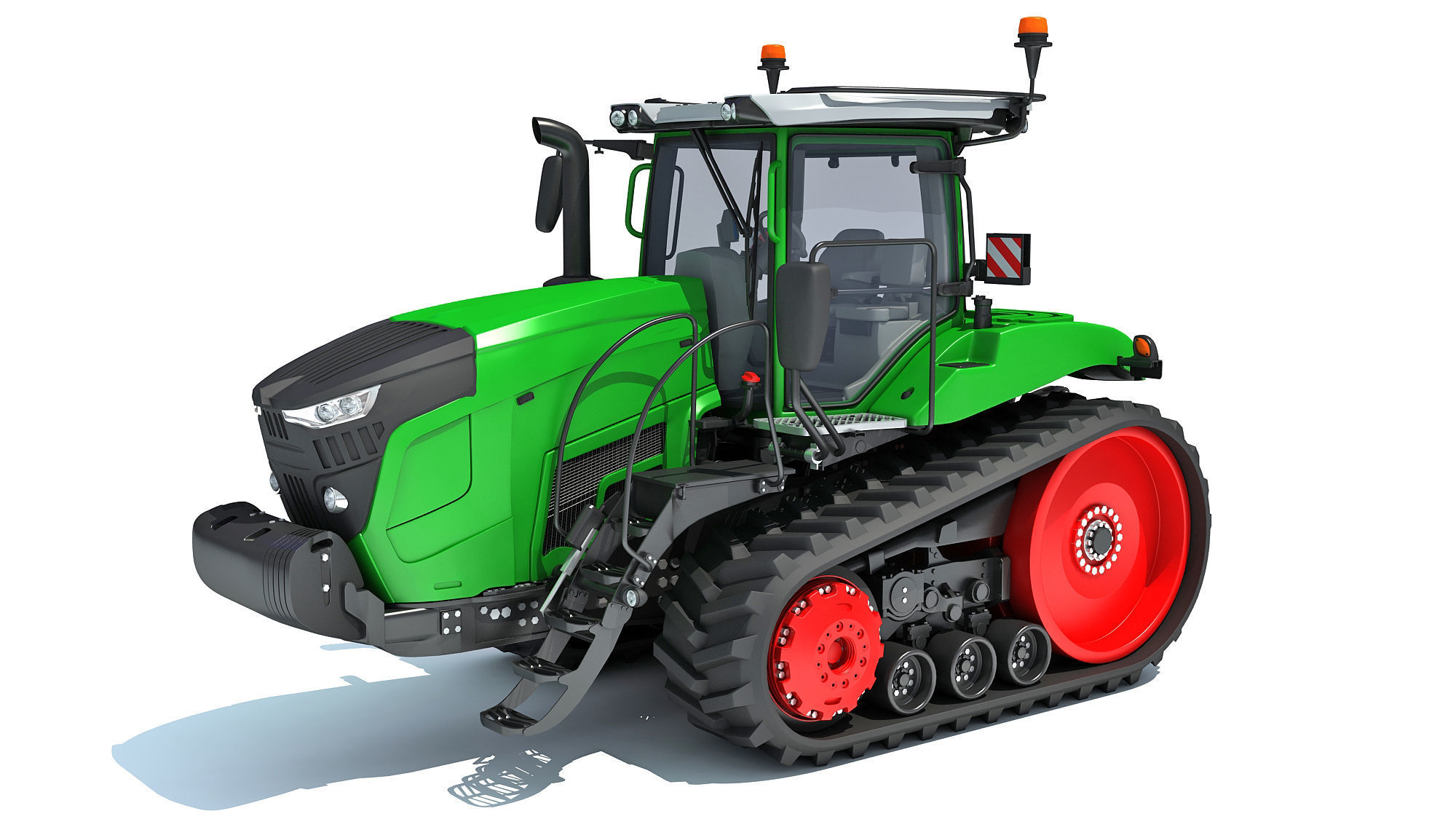 Two Track Tractor 3D model_9