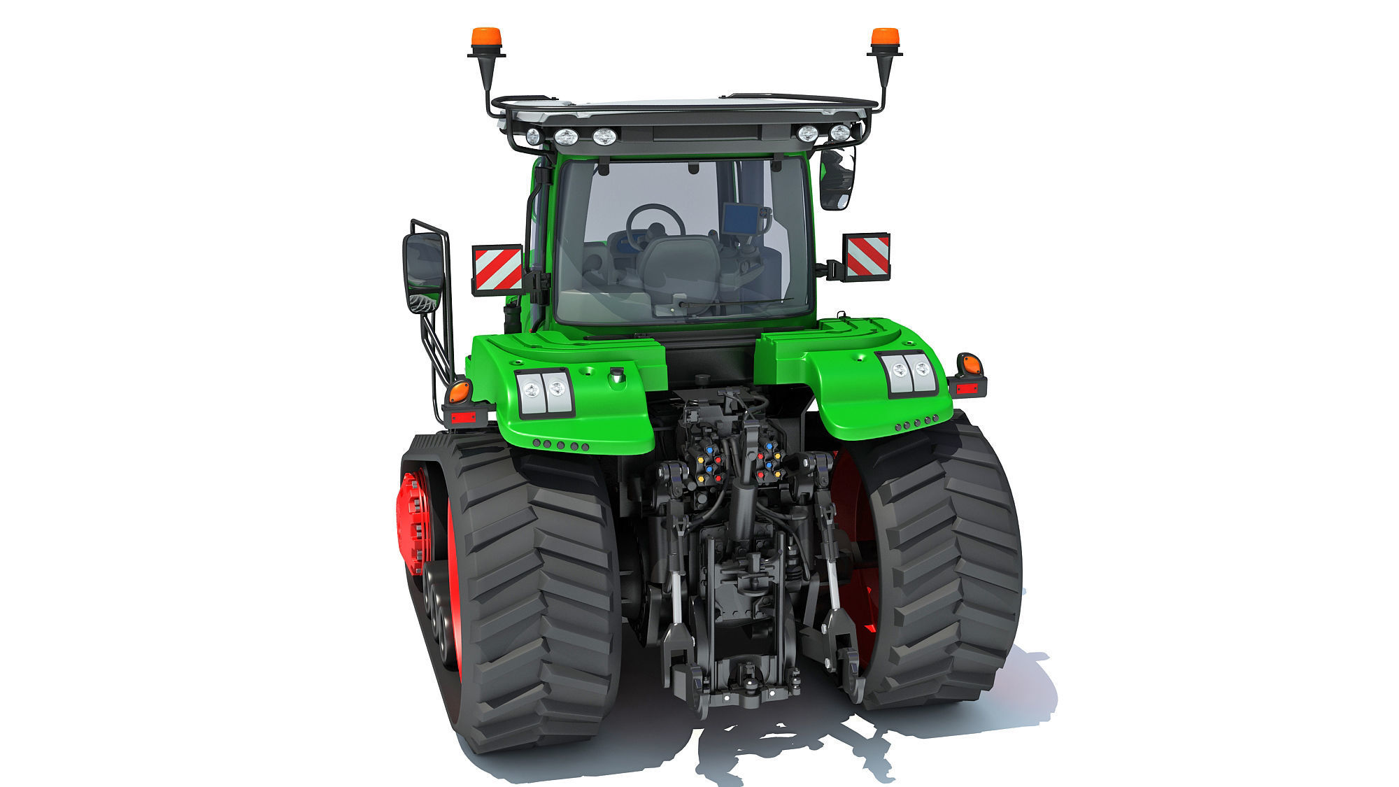 Two Track Tractor 3D model_3