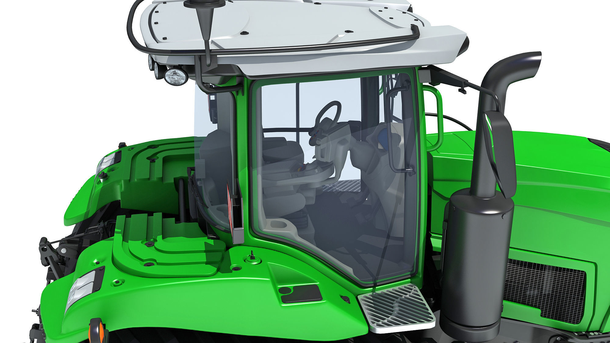 Two Track Tractor 3D model_16