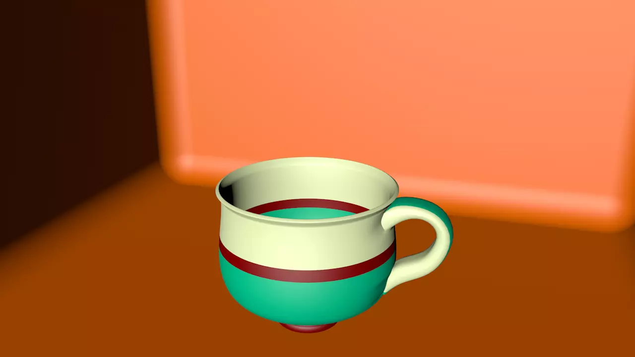 Colorful Cup Free 3D model