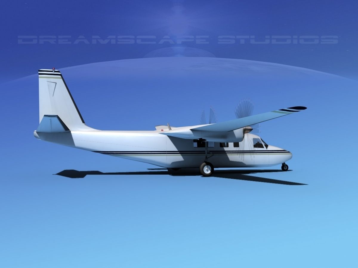 Rockwell Turbo Commander 690 V18 3D model_2