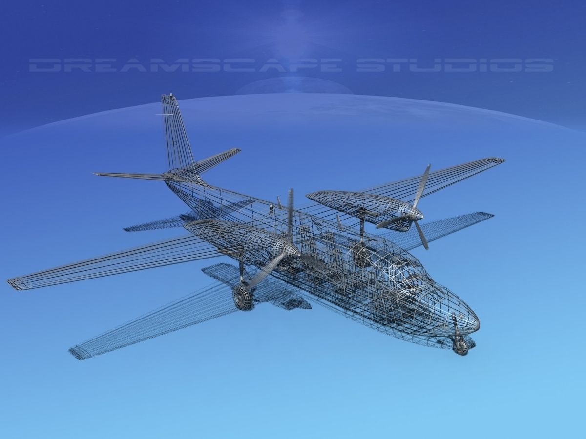 Rockwell Turbo Commander 690 V18 3D model_14