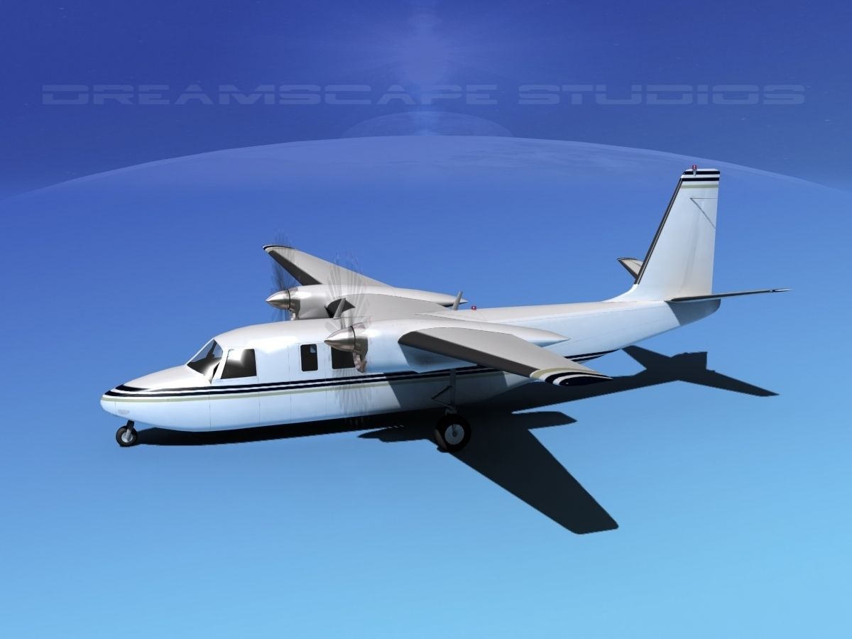 Rockwell Turbo Commander 690 V18 3D model_7