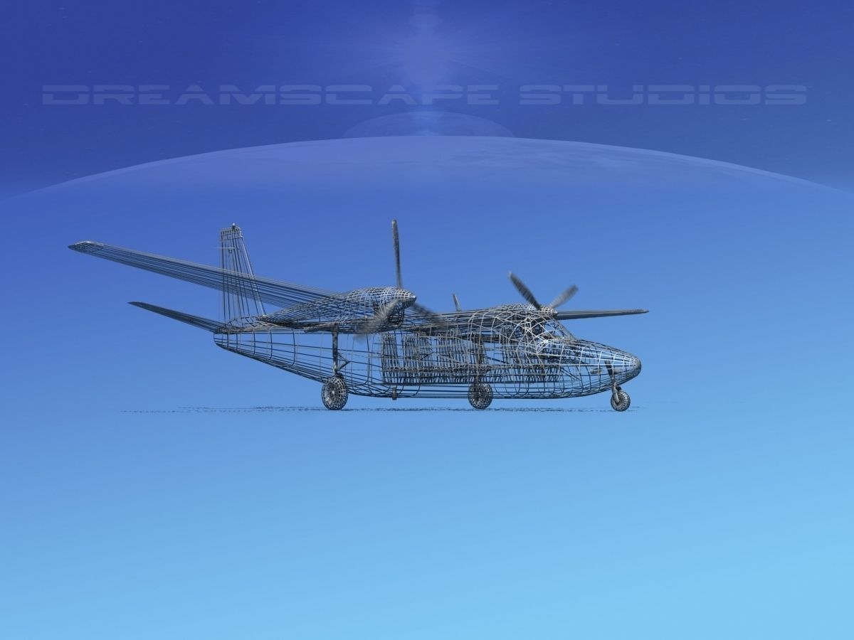 Rockwell Turbo Commander 690 V18 3D model_11