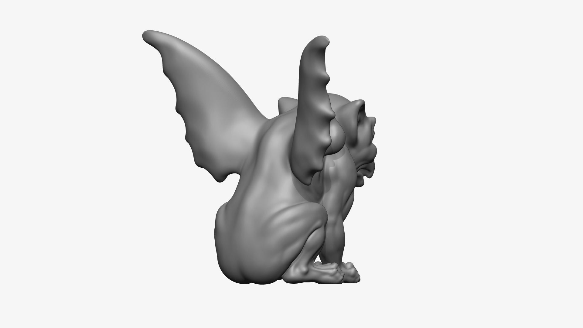 Gargoyle Statue 3D print model_5