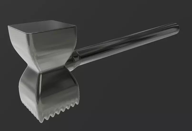 Steak hammer 3D print model_0