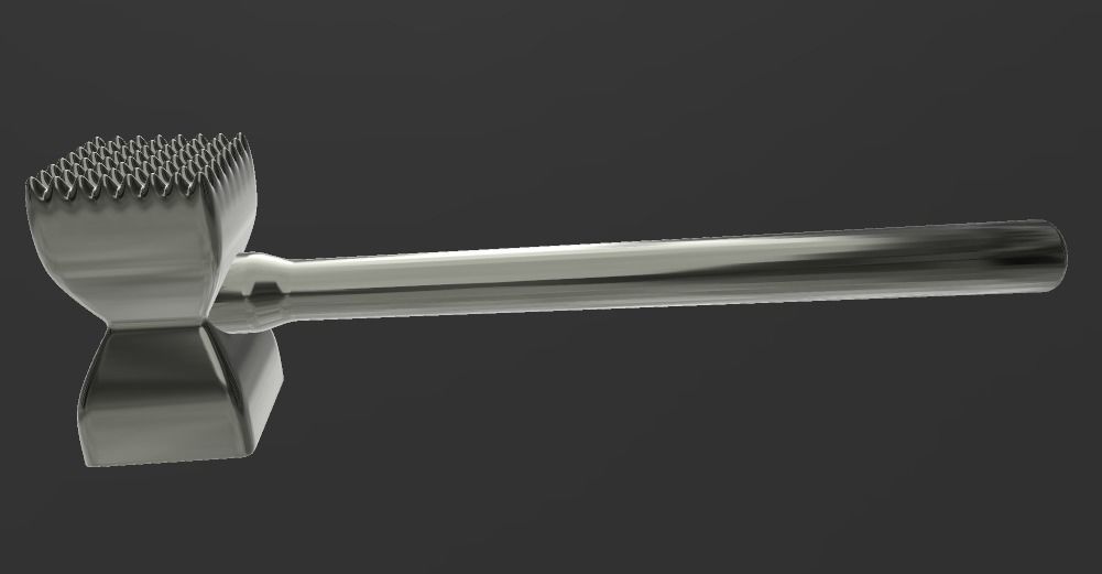 Steak hammer 3D print model_1