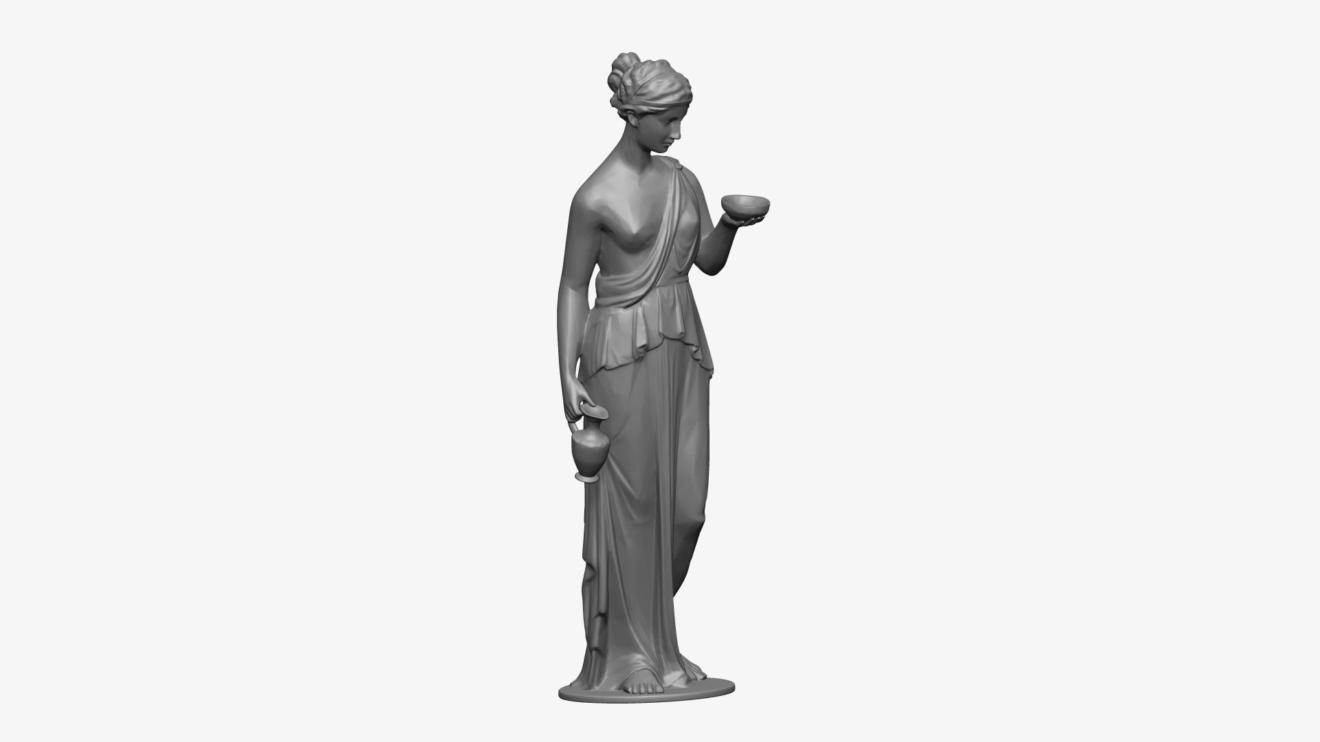 Ancient Roman Women 3D print model_6