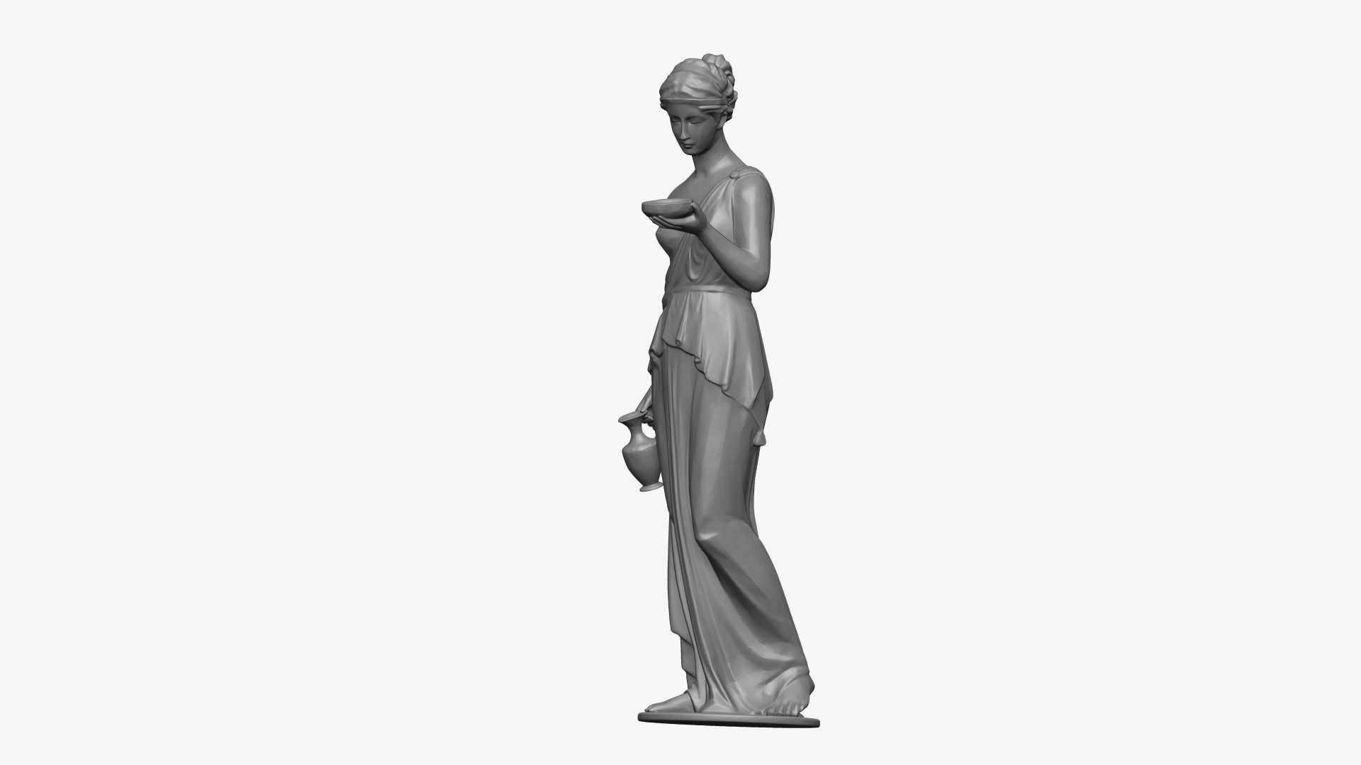 Ancient Roman Women 3D print model_3