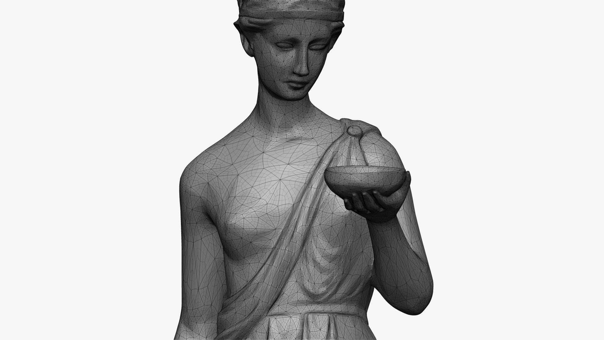 Ancient Roman Women 3D print model_7
