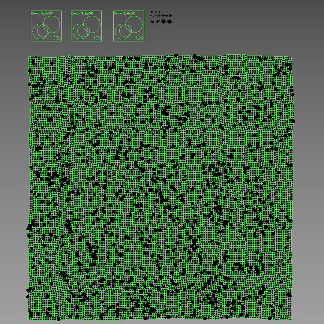 Summer Grass 01 3D model_4