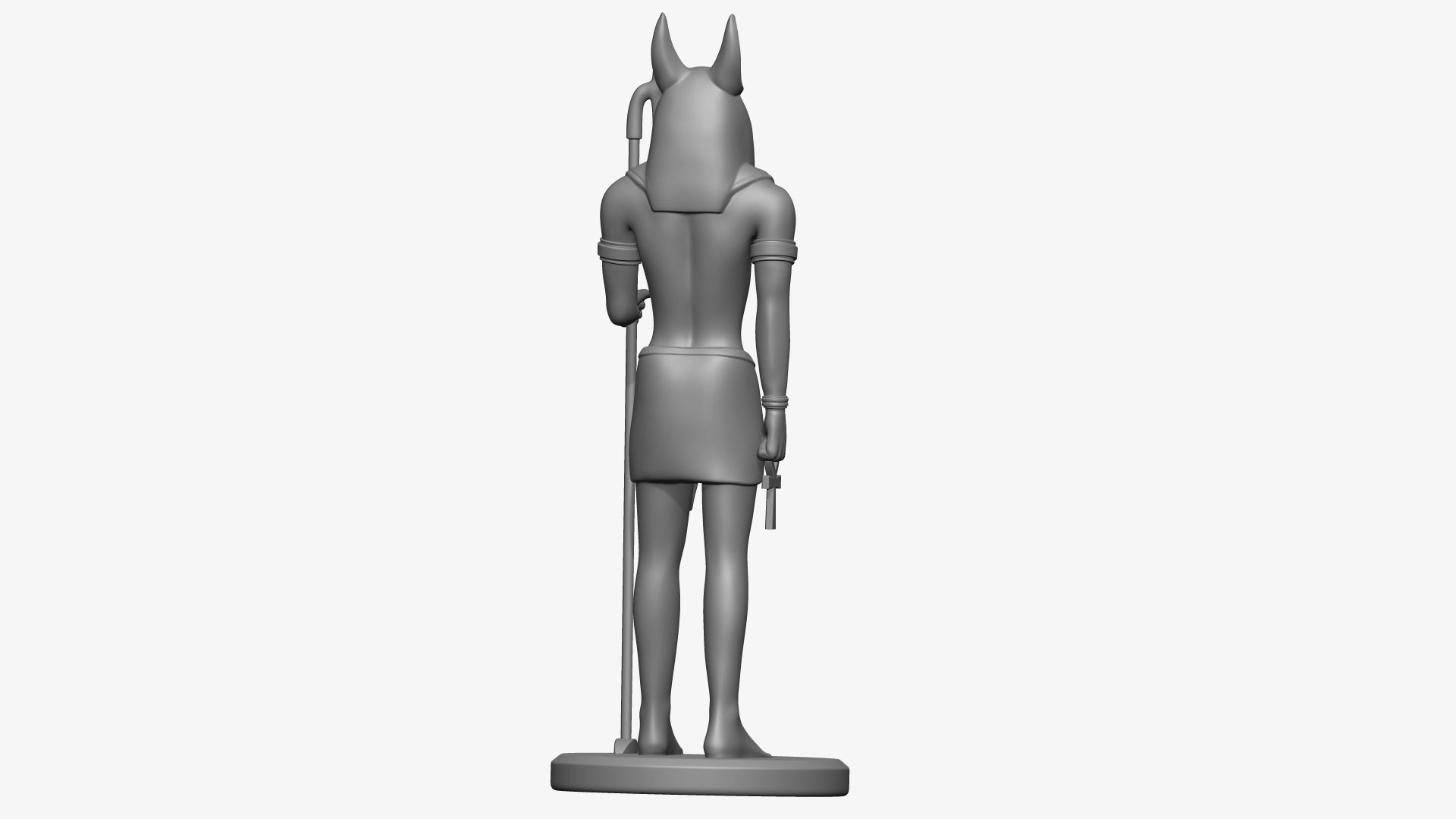 Anubis Ancient Egyptian Statue 3D print model_5