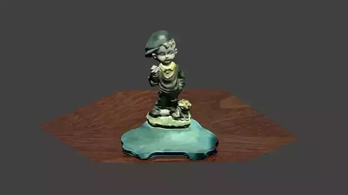 Boy dog adornment souvenir