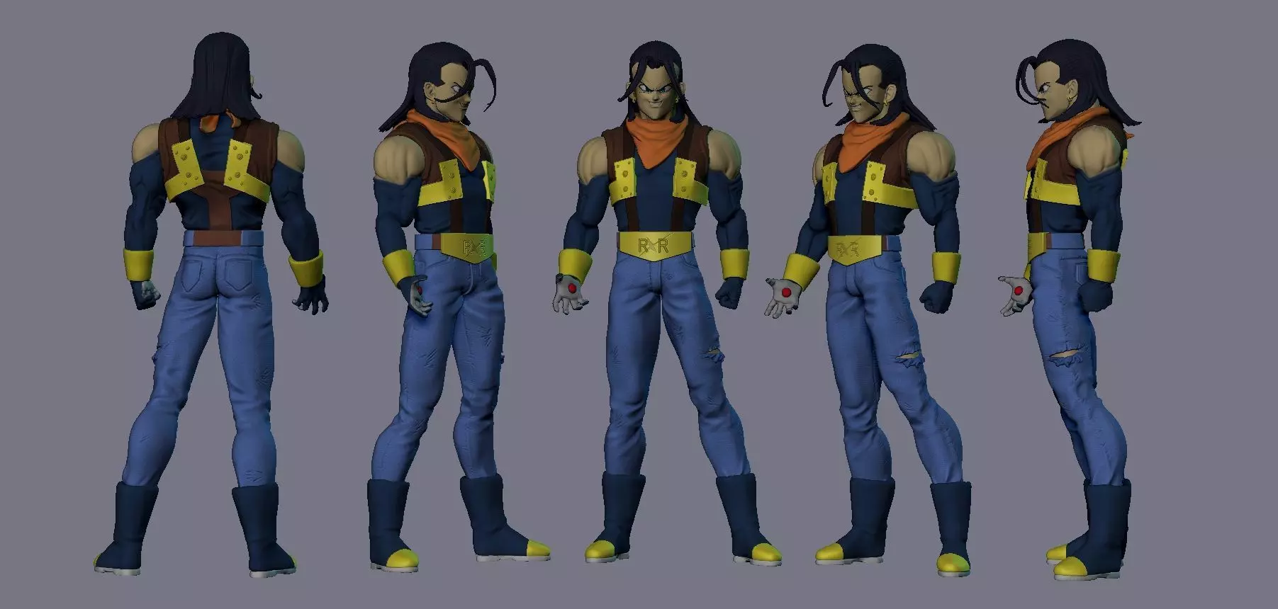 Android 17 DBZ DBGT 3D print model_0