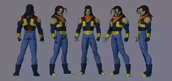 Android 17 DBZ DBGT 3D print model