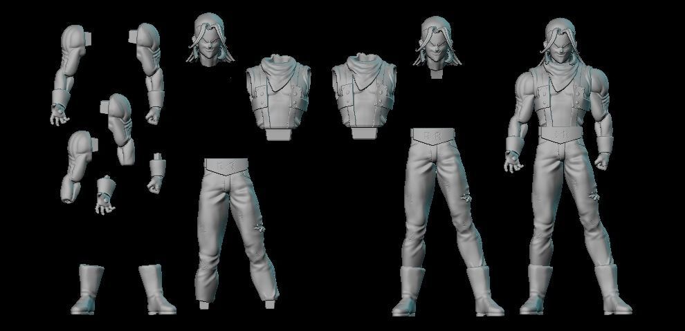 Android 17 DBZ DBGT 3D print model_1