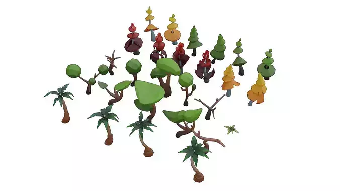 Low Poly Stylized Jungle Pack