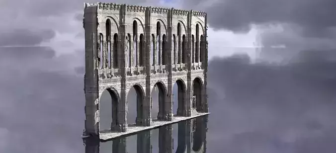 Gothic pillars halls Victorian Christmas Theme 2