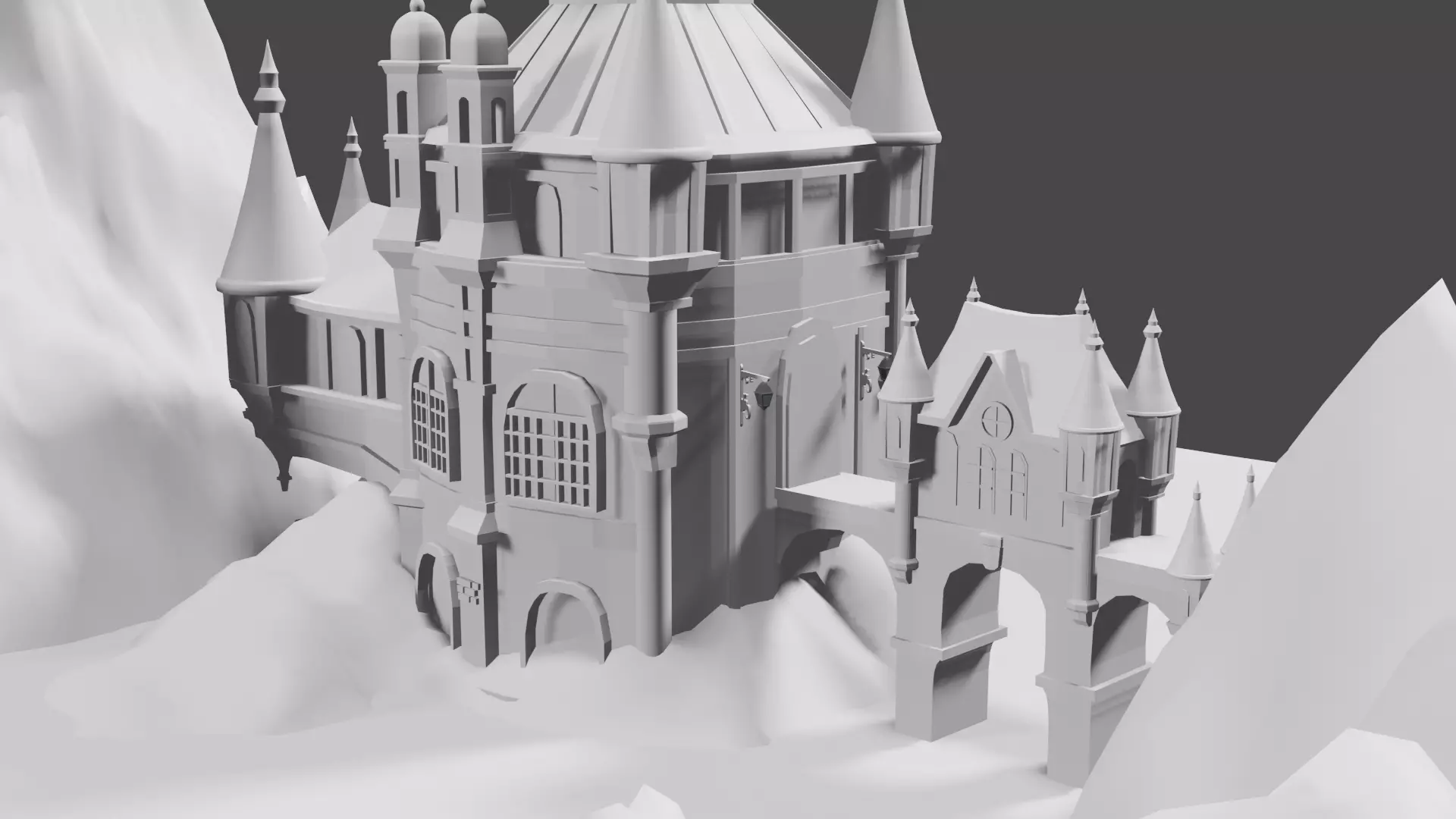 Medieval Castle 3D model_9